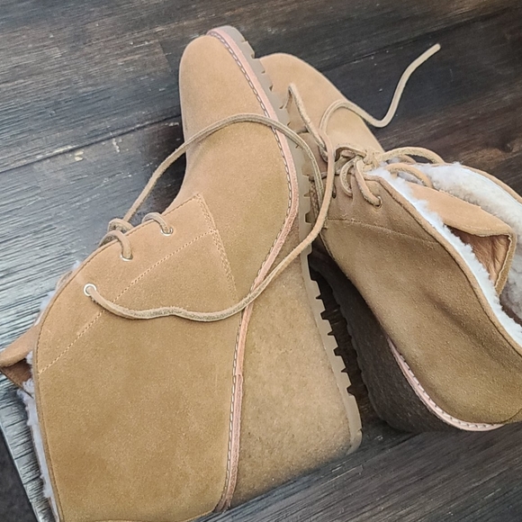 Coach Karson fur wedge bootie 11B - Picture 6 of 7